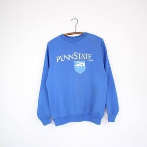 Vintage Blue Distressed Penn State Sweatshirt